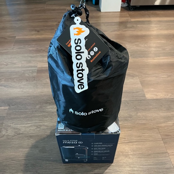 Blue and Silver Portable Firepit - Picture 3 of 10